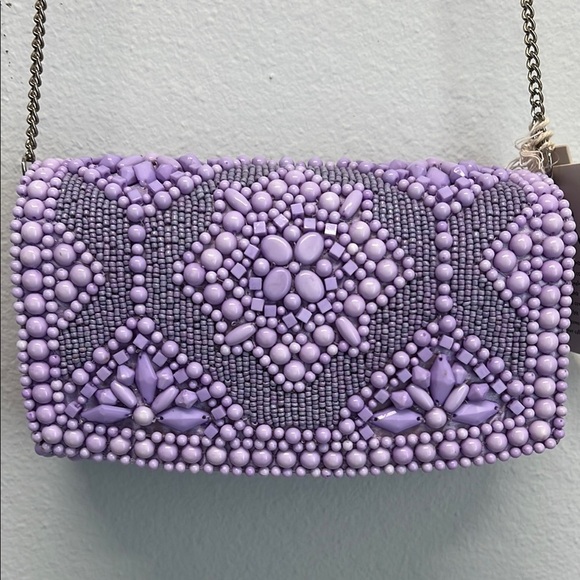 This. ✨ Beaded Clutch with Geometric Design - Picture 1 of 11